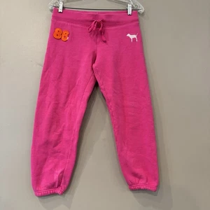 Victoria's Secret VS PINK Vintage Y2K Sweatpants Jogginghose Hund Welpe Logo XS Spellout - Bild 1 von 13