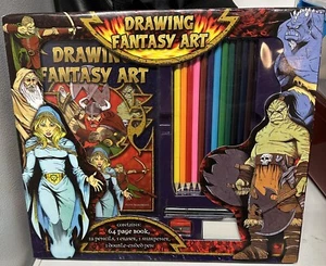Drawing Fantasy Art Comics Artist Set Includes 64 Page Book Pencils Pen Eraser - Picture 1 of 6