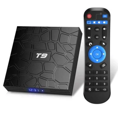 T9 Android 9.0 Boîtier TV 2 Go RAM/16 Go ROM Support 2.4/5.0 GHz WiFi BT4.0 R... - Photo 1/4
