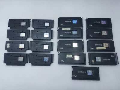 17 Pcs SLOT 1 cpu plastic covers hologram cpu stickers Intel Pentium 2 MMX , 3 - Image 1 of 4