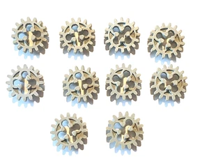 10 x Lego Technic Zahnrad 16 Zähne #94925 hellgrau - Bild 1 von 1