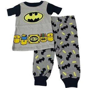 AME Little Boys Toddler Batman 2 Piece Pajama Set Size (12-Months) New - Picture 1 of 11