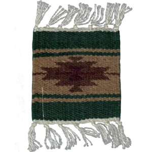 Montaña rusa de diseño suroeste de lana maya - 6"" x 6"" - ENVÍO GRATUITO - Imagen 1 de 1