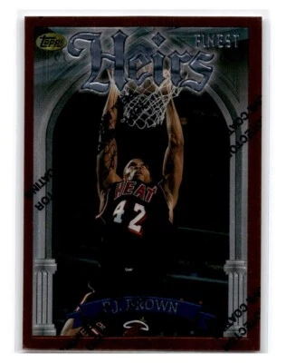 1996-97 Topps Finest - Common - Bronze #179 P.J. Brown - Image 1 of 2