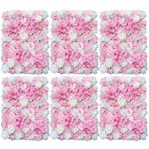 6pcs Artificial Silk Flower Wall Panel Wedding Party Mat Venue Decorations USA - Picture 1 of 9