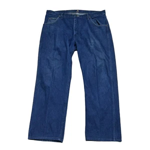 Wrangler Jeans Mens 37 X 28 Blue 47MWZ Regular Fit Western Medium Wash Denim - Picture 1 of 9