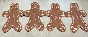 TABLE RUNNER by ESSENTIAL HOME Brown 4 Cute Gingerbread Cookies 35 x 12.5 NEW - Picture 1 of 4