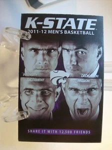 2011-12 Kansas State Wildcats Basketball Pocket Schedule  (Sch0360) - Picture 1 of 6