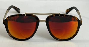 Max Studio New Sunglasses Aviator Polarized Brown Tortoise Gold Accent Frame - Picture 1 of 9