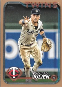 2024 Topps Serie 2 EDOUARD JULIEN GOLD Paralelo #to/2024 -MINNESOTA TWINS- #596 - Imagen 1 de 1