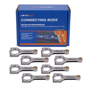 Juego de varillas de conexión de haz H de 6,125 pulgadas para Chevy Small Block LS 2,100" .927" - Imagen 1 de 12