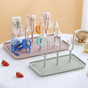 Baby Feeding Bottle Drain Rack Nipple Feeding Storage Box Fashion Drying Rack - Picture 1 of 18