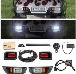 Kit de luces LED para carro de golf EZGO TXT, kit legal para calle con interruptor de señal de giro 1996-2013 - Imagen 1 de 12
