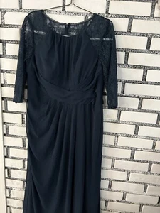 azazie dress navy blue - Picture 1 of 4