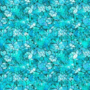 QT Fabrics Bohemian Sunrise by Morris Creative Group 31093 Q Turquoise Cotton - Picture 1 of 1