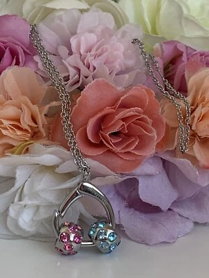 Collana Morellato Drops Con Moschettone Rosa&Azzurro - Immagine 1 di 4