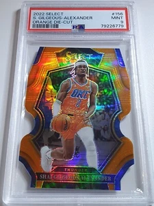 2022 Select Shai Gilgeous-Alexander #156 ORANGE /65 Die-Cut Prizm PSA 9 (POP 6) - Picture 1 of 3