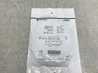 Allen-Bradley 871FM-A2N11-A2 Inductive Proximity Sensor N.O. 90-250Vdc 2mm 100mA - Image 1 of 4