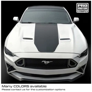 Ford Mustang 2005-2023 Hood MACH1 Style Stripe Decal MACH 1 (Choose Color) - Picture 1 of 2