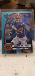 2024 Bowman University Chrome #74 Eugene Wilson III Aqua Refractor #/299 - Bild 1 von 2
