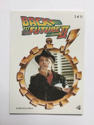 Topps Back To The Future Part II 2 Sticker 2 Marty McFly - Image 1 of 2