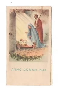 ANNO DOMINI 1956 CALENDARIO AR SANTINO HOLY CARD IMAGE PIEUSE HEILIGE KARTE - Foto 1 di 3