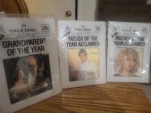 3 Photo Frame The Daily Times Special Edition New 3.5" X 3.5" See Pics - Picture 1 of 5