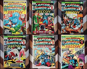 Lote de 6: Capitán América #158-175 (Marvel 1973) FALCON Peggy TUMBLER Moonstone - Imagen 1 de 8