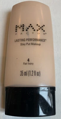 Max Factor Lasting Performance Stay Put Makeup #4 Fair Ivory 35ml 1.2Fl Oz NEW! - Image 1 of 4
