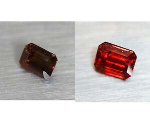 3.65cts Mind Blowing Natural Brown to Redd Pink Color Change Garnet Gemstone