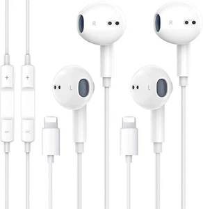 2X Earphones Headphones For Apple iPhone 14/13/12/11/X Bluetooth Wired Earbuds - Picture 1 of 7