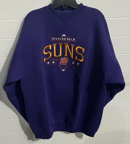 Vtg Phoenix Suns Pullover Sweatshirt Size Men’s XL Purple Crewneck Cover