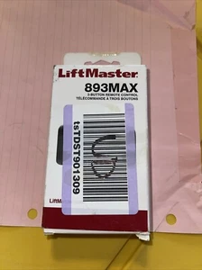 1 Compatible 893MAX 3 Botones Liftmaster Visera Control Remoto Abridor de Puerta de Garaje - Imagen 1 de 2