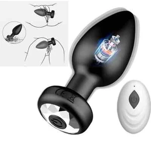 Remote Anal Bead Butt Plug Vibrator Male Prostate Massager Sex Toys for Women - Picture 1 of 7