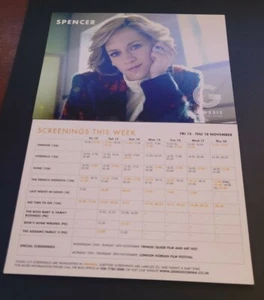 CINEMA POSTCARD - SPENCER - GENESIS CINEMA - NOVEMBER 2021 NM - Bild 1 von 1