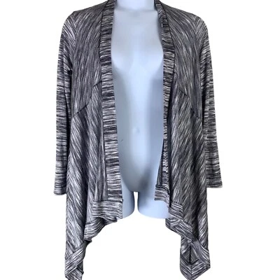 Splendid Size Large Cardigan Sweater Gray White Long Sleeve High Low Lightweight - Image 1 of 4