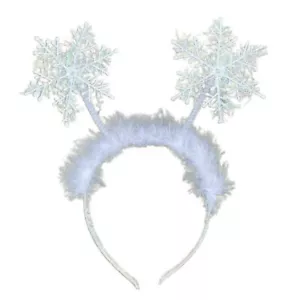 Snowflake Headband Hairband Christmas Glitter Spring Party - Picture 1 of 8