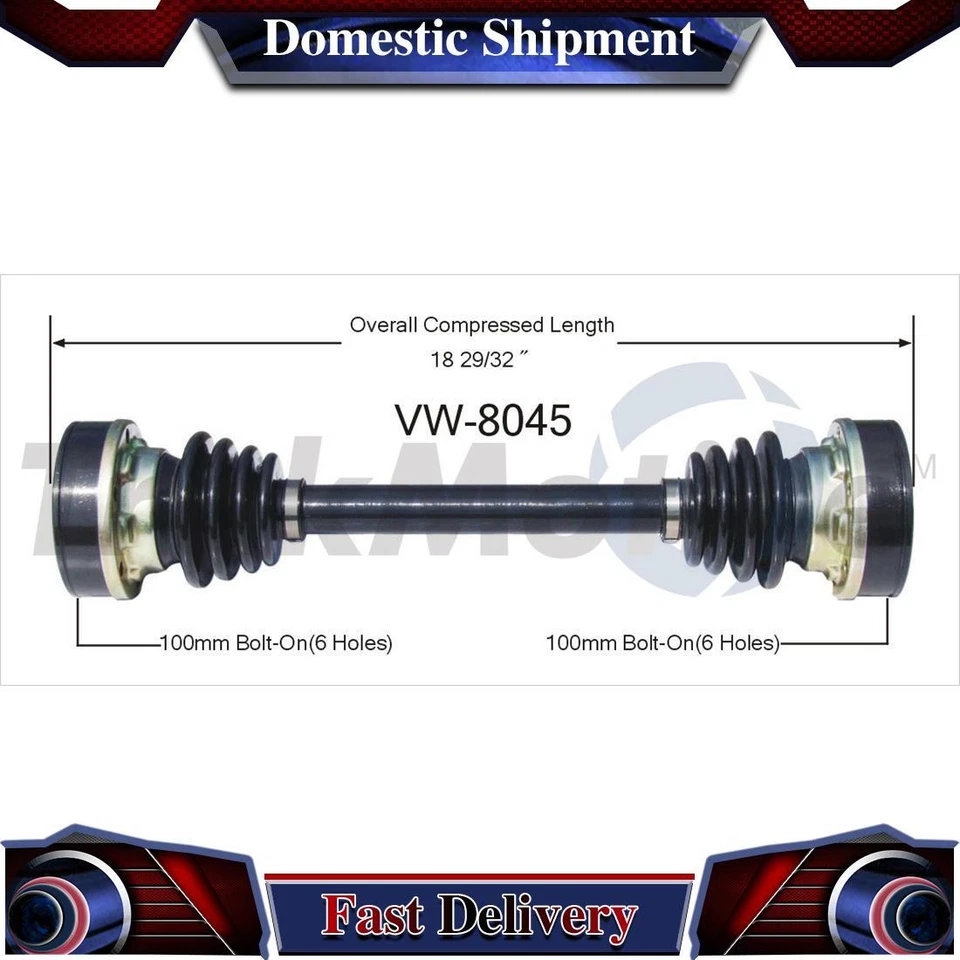 1X Junta eje trasero derecho CV para Volkswagen Transporter 1976 1977 1978 1979 Foto 1 de 1