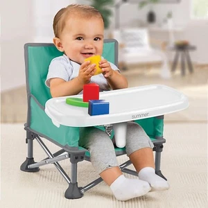 Summer by Bright Starts Pop 'N Sit Portable Booster Chair, Floor Seat, Indoor/Ou - Picture 1 of 10