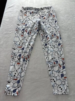 Леггинсы женские Disney Parks Frozen 2 Olaf LRG маленькие универсальные с принтом мягкие дамские! - Изображение 1 из 3