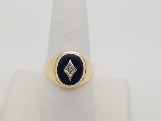 Bob Marley Style Ring Lion of Judah Men's Ring Solid 14k Gold and Onyx Lion  of Judah Ring Men's Signet Ring Black Onyx Signet Ring 