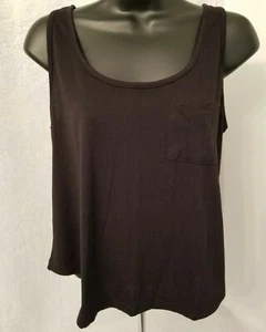 Rue 21 Womens Shirt Top Blouse Size M Medium Black Crop - Picture 1 of 4