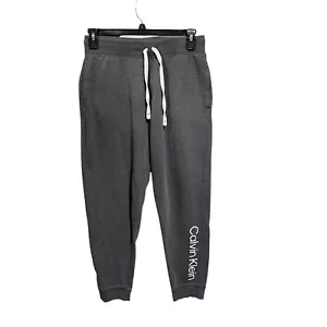 Calvin Klein Mens Pajama Sleepwear Jogger Sweatpants Gray Size XL Logo Pockets - Picture 1 of 10