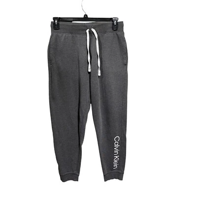 Calvin Klein Para Hombres Pijama Prendas para dormir Jogger Pantalones deportivos Gris Talla XL Logo Bolsillos Foto 1 de 4
