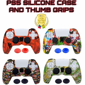 Silikon Abdeckung Gel Hülle für PlayStation 5 PS5 Controller & Daumengriffe für PS5 - Bild 1 von 45