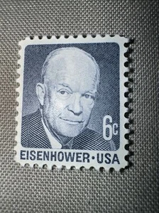 Sello de Estados Unidos nystamps #1393 - 1970 6¢ Dwight D. Eisenhower, folleto único, MNH - Imagen 1 de 2