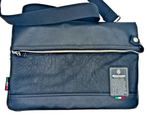 Bianchi Shoulder Bag 2Way TBPI-03 Black A4 Celeste Bicycle Cross Body Travel Bag - Picture 1 of 24