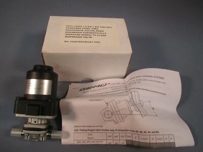 GEMU EPDM VÁLVULA DIAFRAGMA SANITARIA NEUMÁTICA 3/8" 2037858 PN16 316L  Foto 1 de 4