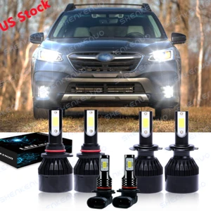 For Subaru Outback 2005 2006 2007 2008 2009 Headlight Fog Light LED Combo Bulbs - Picture 1 of 12