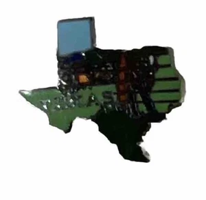 Spilla smaltata da bavero vintage a forma di stato del Texas - spilla cappello - Foto 1 di 2